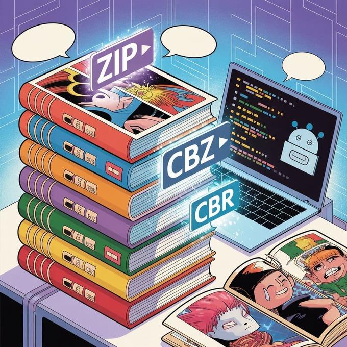 Comic File Format (ZIP, CBZ, CBR) Explanation and Translation